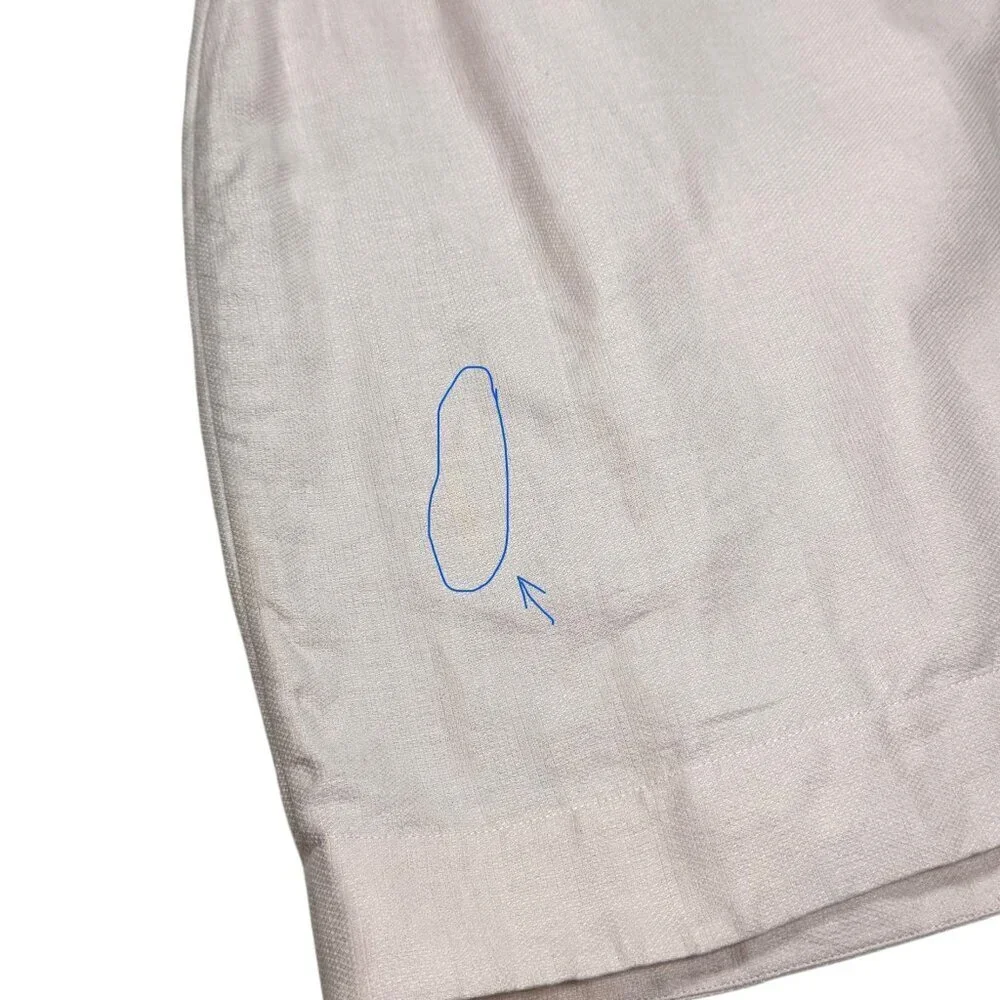 Diane Von Furstenberg Linen Wrap Dress Sz.8 Lilac Short Sleeve Minimalist Preppy - Picture 11 of 13